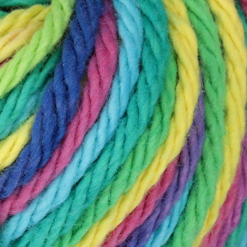 Lily Sugar 'N Cream The Original Ombre Yarn - 2 oz Medium Gauge 100% Cotton in Psychedelic Color - Image 2